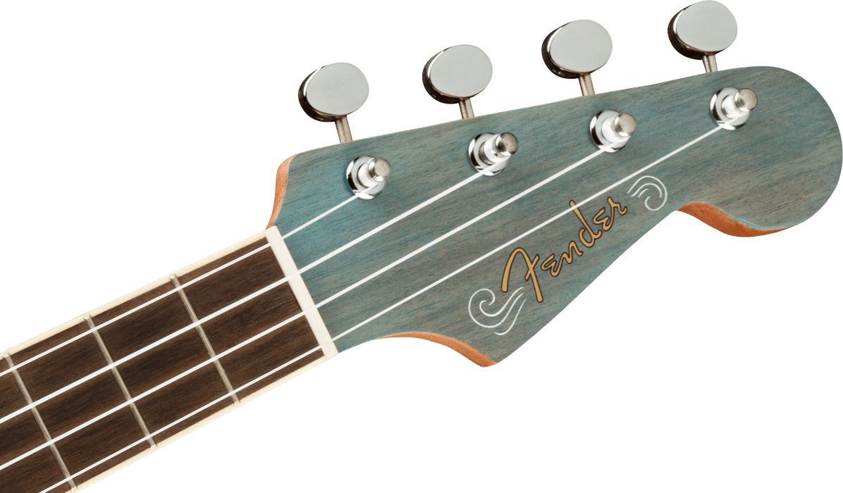 Fender Dani Harrison Uke, Walnut Fingerboard, Turquoise - Fair Deal Music