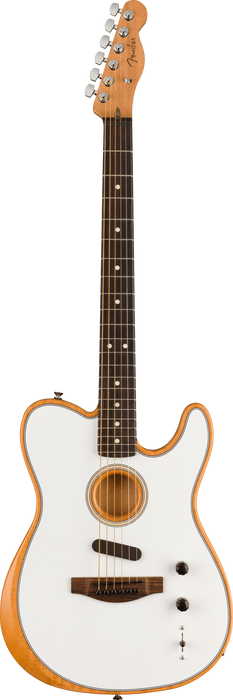 Fender Acoustasonic Player Telecaster, Arctic White, Ex-Display - Fair Deal Music