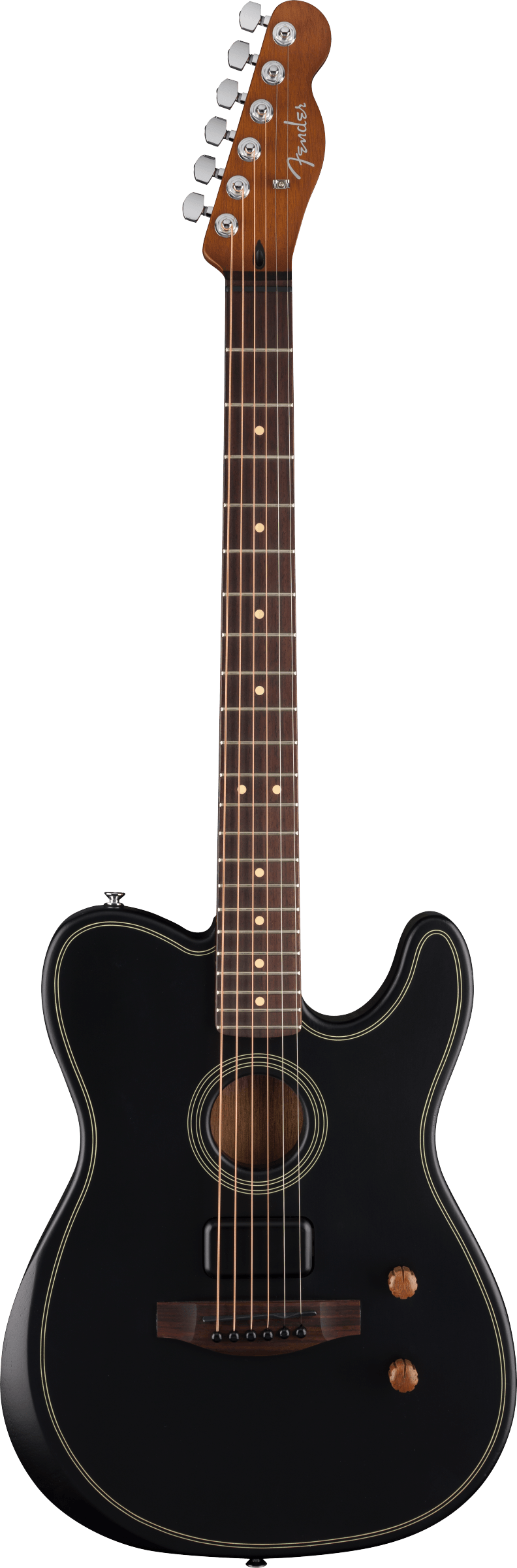 Fender Acoustasonic Standard Telecaster, Black - Fair Deal Music