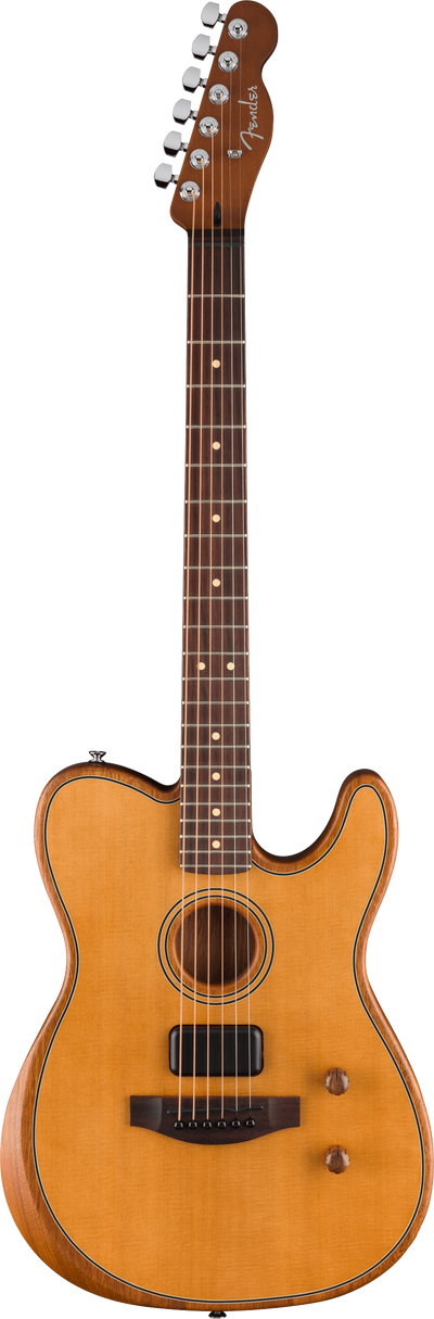 Fender Acoustasonic Standard Telecaster, Aged Natural Electro Acoustic Guitar - Fair Deal Music