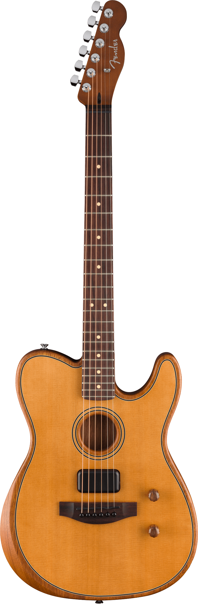 Fender Acoustasonic Standard Telecaster, Aged Natural Electro Acoustic Guitar - Fair Deal Music