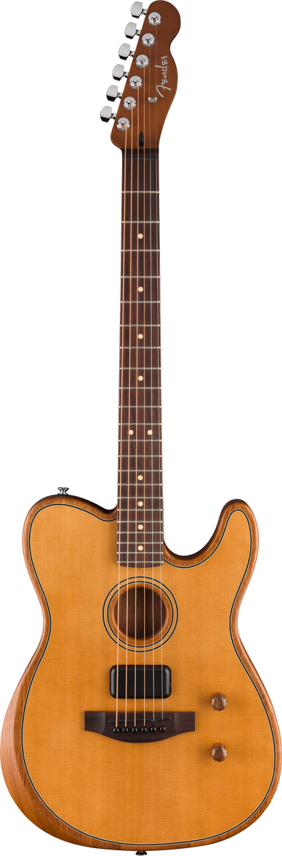 Fender Acoustasonic Standard Telecaster, Aged Natural Electro