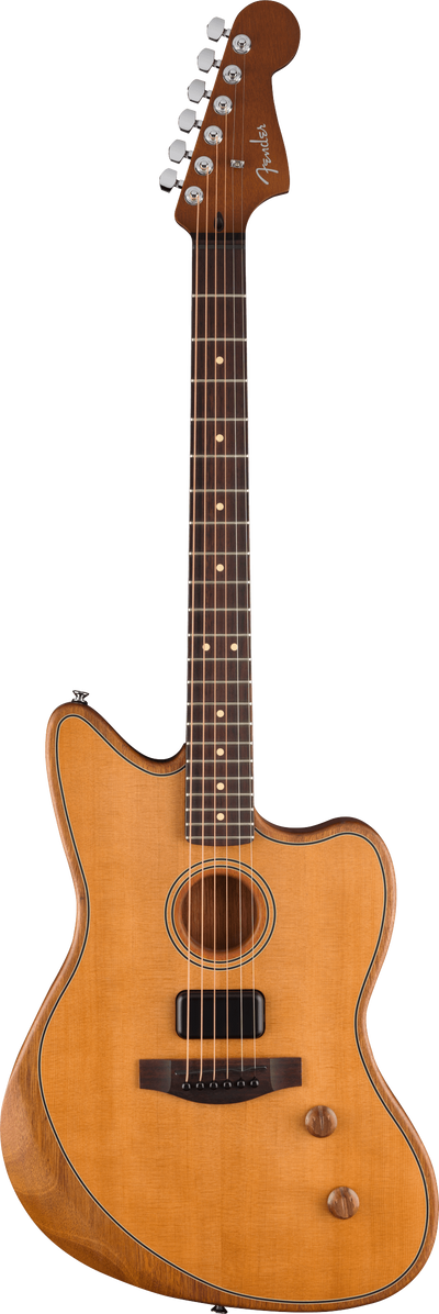 Fender Acoustasonic Standard Jazzmaster, Aged Natural Electro Acoustic Guitar - Fair Deal Music