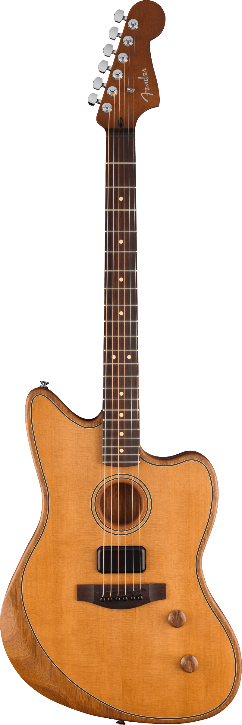Fender Acoustasonic Standard Jazzmaster, Aged Natural Electro