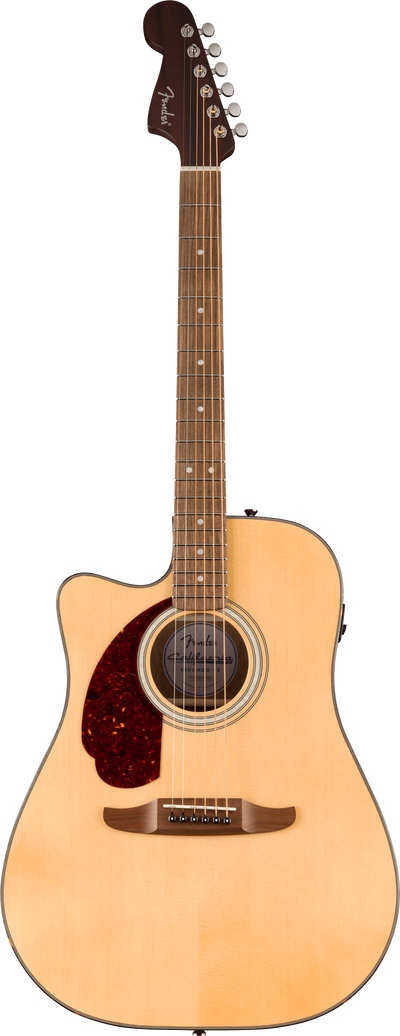 Fender California Deluxe Redondo™ CE Left-Handed, Walnut Fingerboard, Natural - Fair Deal Music