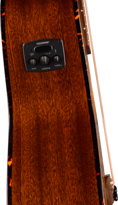 Fender California Deluxe Villager™ E, Walnut Fingerboard, Honey Sunburst - Fair Deal Music