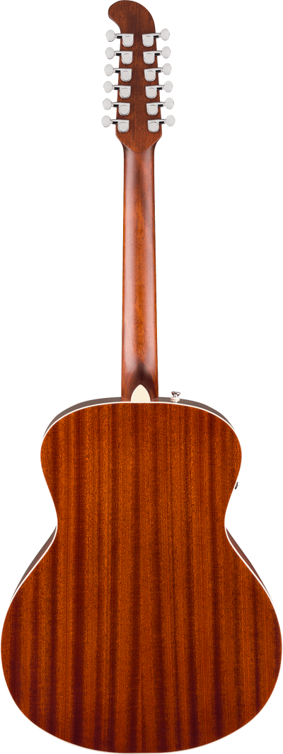 Fender California Deluxe Villager™ E, Walnut Fingerboard, Black - Fair Deal Music