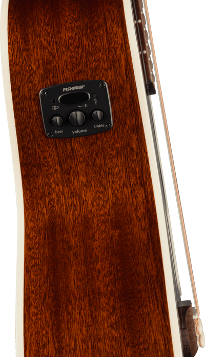 Fender California Deluxe Villager™ E, Walnut Fingerboard, Black - Fair Deal Music