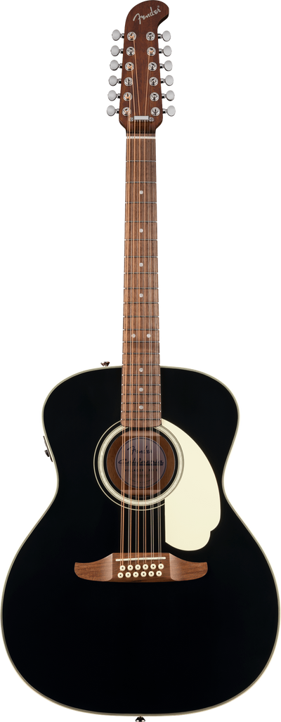 Fender California Deluxe Villager™ E, Walnut Fingerboard, Black - Fair Deal Music