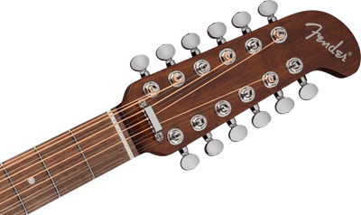 Fender California Deluxe Villager™ E, Walnut Fingerboard, Black - Fair Deal Music