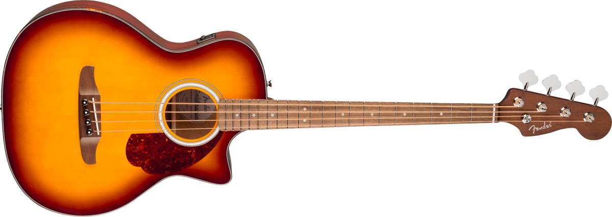 Fender California Deluxe Kingman™ Bass CE, Walnut Fingerboard, Honey Sunburst - Fair Deal Music