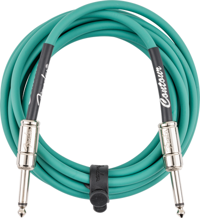 Fender Contour Instrument Cable, 10ft Sherwood Green - Fair Deal Music