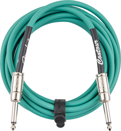 Fender Contour Instrument Cable, 10ft Sherwood Green - Fair Deal Music