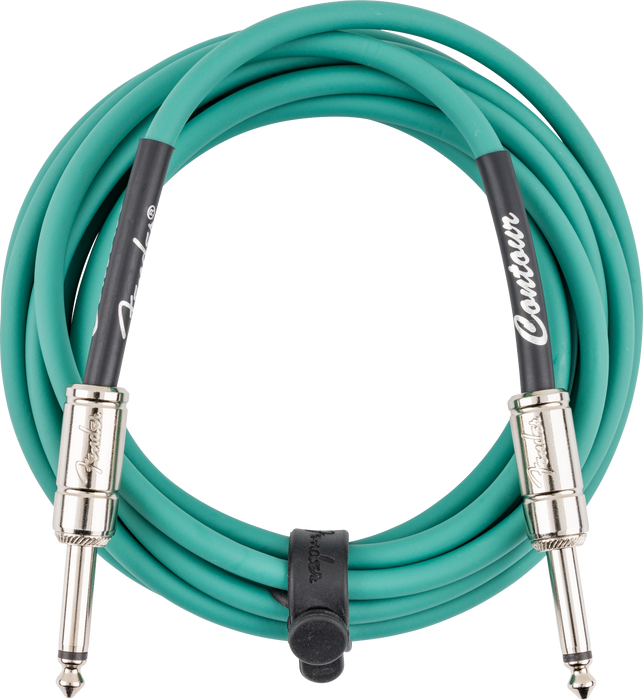 Fender Contour Instrument Cable, 10ft Sherwood Green - Fair Deal Music