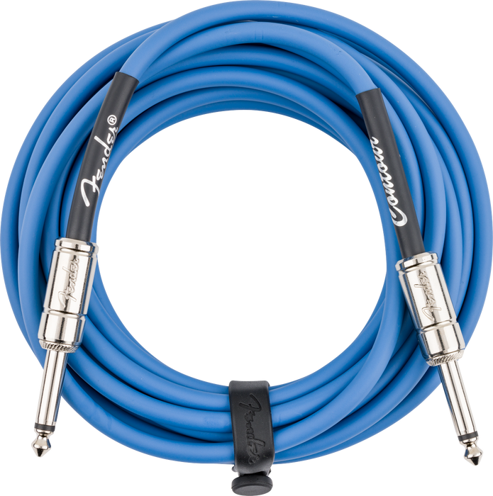 Fender Contour Series Instrument Cable, 18.6ft Lake Placid Blue - Fair Deal Music
