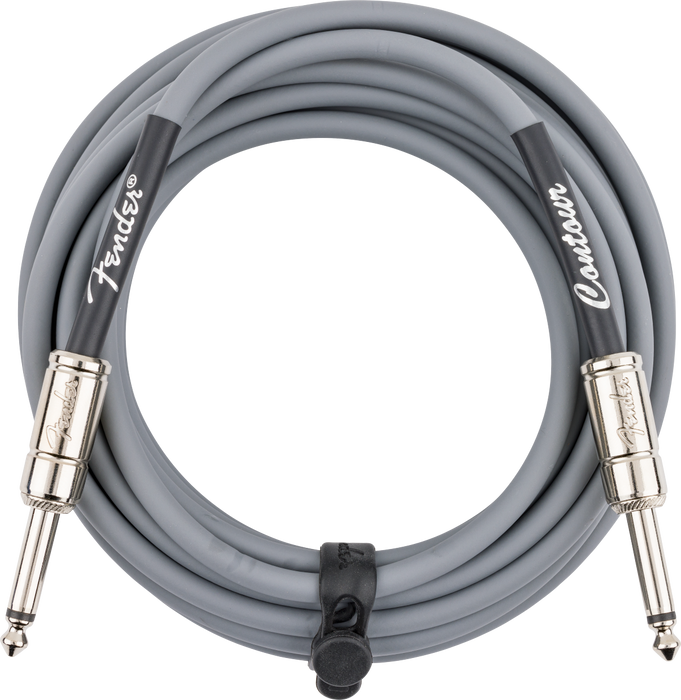 Fender Contour Series Instrument Cable, 18.6ft Inca Silver - Fair Deal Music