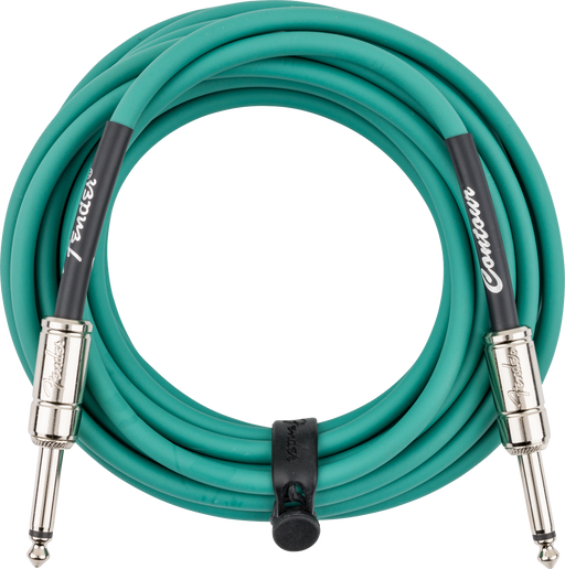 Fender Contour Series Instrument Cable, 18.6ft Sherwood Green - Fair Deal Music