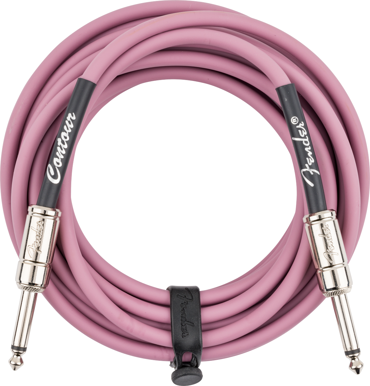 Fender Contour Series Instrument Cable, 18.6ft Burgundy Mist - Fair Deal Music