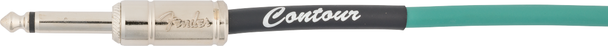 Fender Contour Series Coiled Instrument Cable, 30ft Sherwood Green - Fair Deal Music