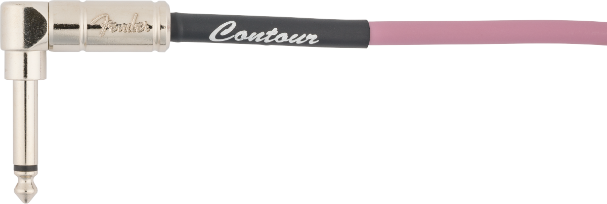 Fender Contour Series Coiled Instrument Cable, 30ft Burgundy Mist - Fair Deal Music