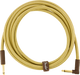 Fender Deluxe Series 10' Instrument Cable, Straight / Angled, Tweed - Fair Deal Music