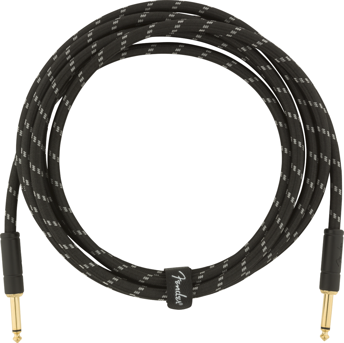 Fender Deluxe Series 10' Instrument Cable, Straight / Straight, Black Tweed - Fair Deal Music