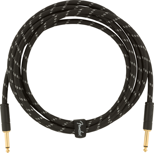 Fender Deluxe Series 10' Instrument Cable, Straight / Straight, Black Tweed - Fair Deal Music