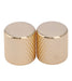 Musiclily Pro Metric Size Steel Flat Top Tele Barrel Knobs for Import Fender Telecaster Electric Guitar/Precision Bass, Gold (Set of 2) - Fair Deal Music