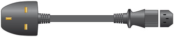 Mercury UK Mains Power Lead IEC 10A Black - 1.5m - Fair Deal Music