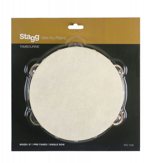 Stagg STA-1108 8" Wooden Tambourine - Fair Deal Music