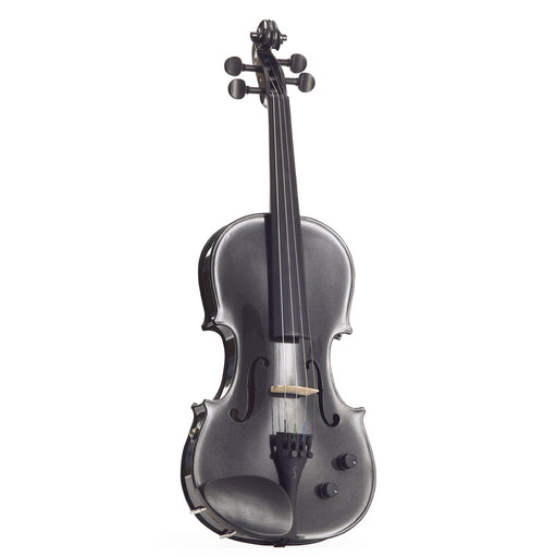 Harlequin by Stentor 4/4 Electric Violin in Metallic Graphite Black with Case & Bow [EX-DISPLAY] - Fair Deal Music
