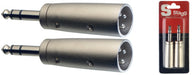 Stagg AC-XMPMSH XLRm to Stereo TRS Plug Adaptor (pair) - Fair Deal Music