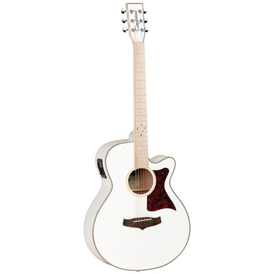 Tanglewood TW4 E Electro-Acoustic Guitar, White Gloss - Fair Deal Music
