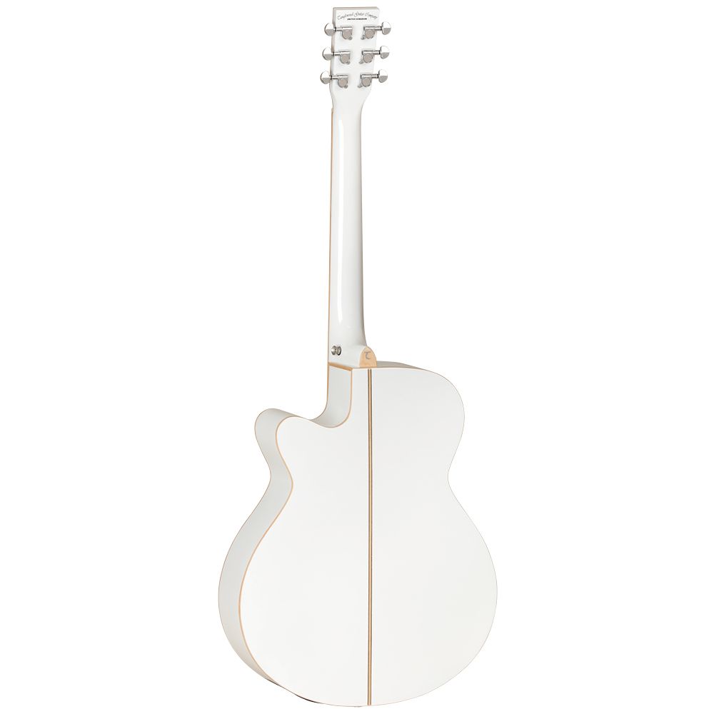 Tanglewood TW4 E Electro-Acoustic Guitar, White Gloss - Fair Deal Music