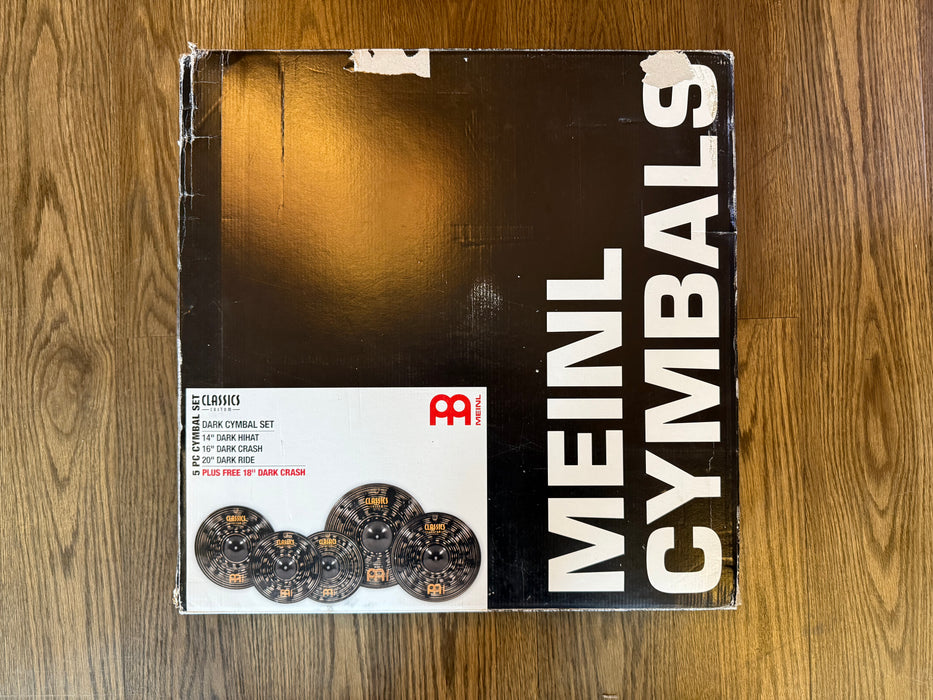 Meinl Classics Custom Dark Cymbal Box Set with Free 18'' Crash (Used) - Fair Deal Music