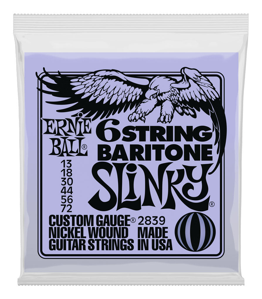 Ernie Ball 2839 6-String Baritone Slinky 13-72 Guitar Strings - Fair Deal Music