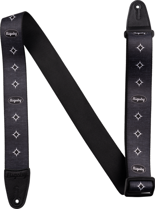 Bigsby Star Graphic Strap, Black, 2" - Fair Deal Music