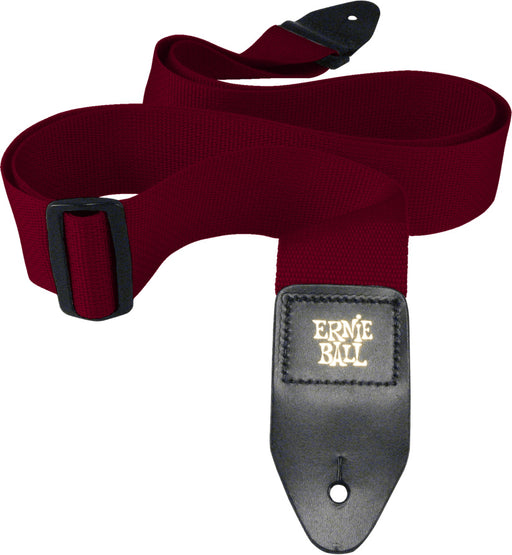 Ernie Ball Polypro Guitar Strap Burgundy - Fair Deal Music