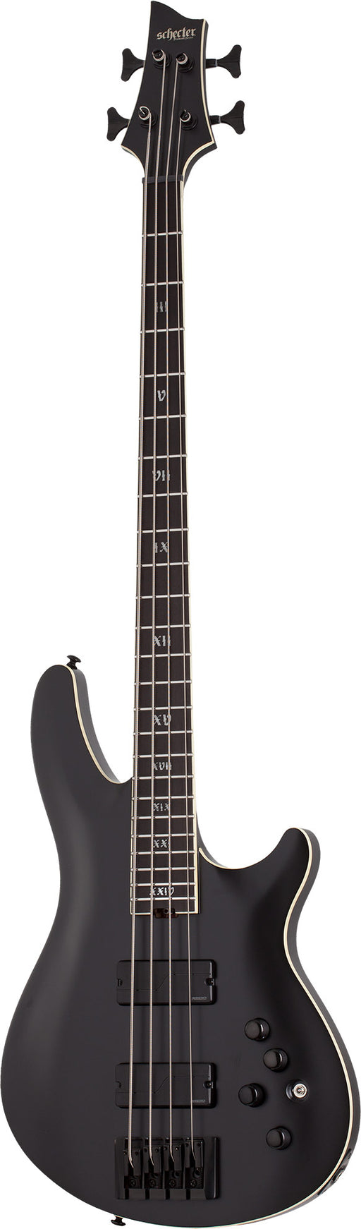 Schecter SLS Elite-4 Evil Twin, Satin Black - Fair Deal Music