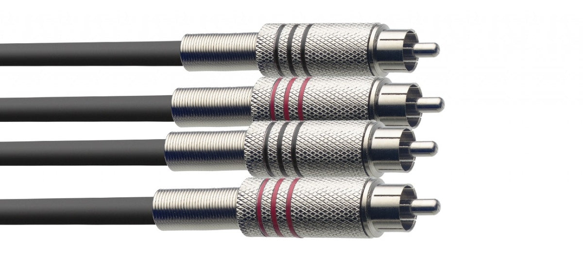 Control Cables Pro Stereo Phono to Phono Lead 3m / 10ft - Fair Deal Music