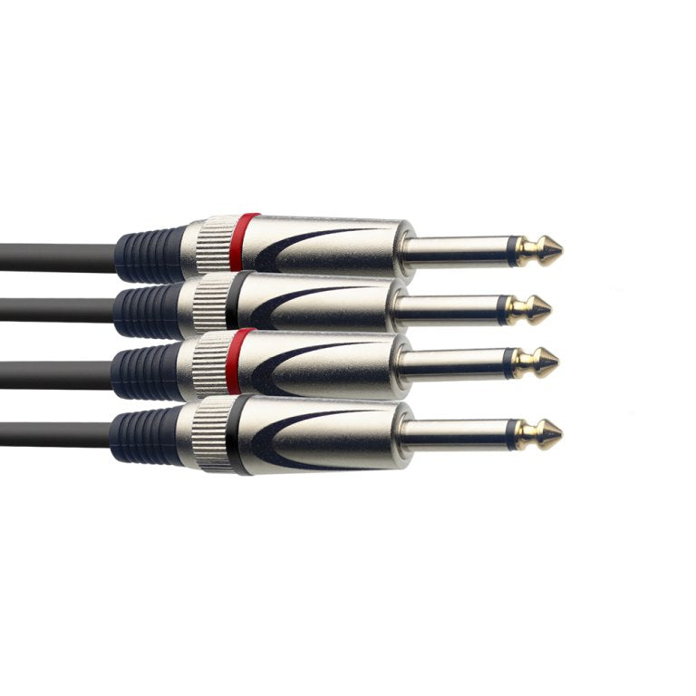 Stagg STC6P 6M/20FT Twin 1/4" Jack to Jack Cable - Fair Deal Music
