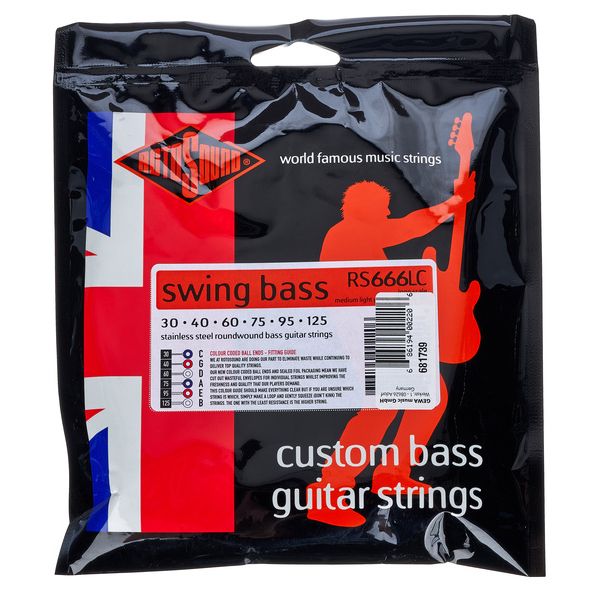 Rotosound RS666LC Swing Bass Roundwound 30-125 6 String Bass Set - Fair Deal Music