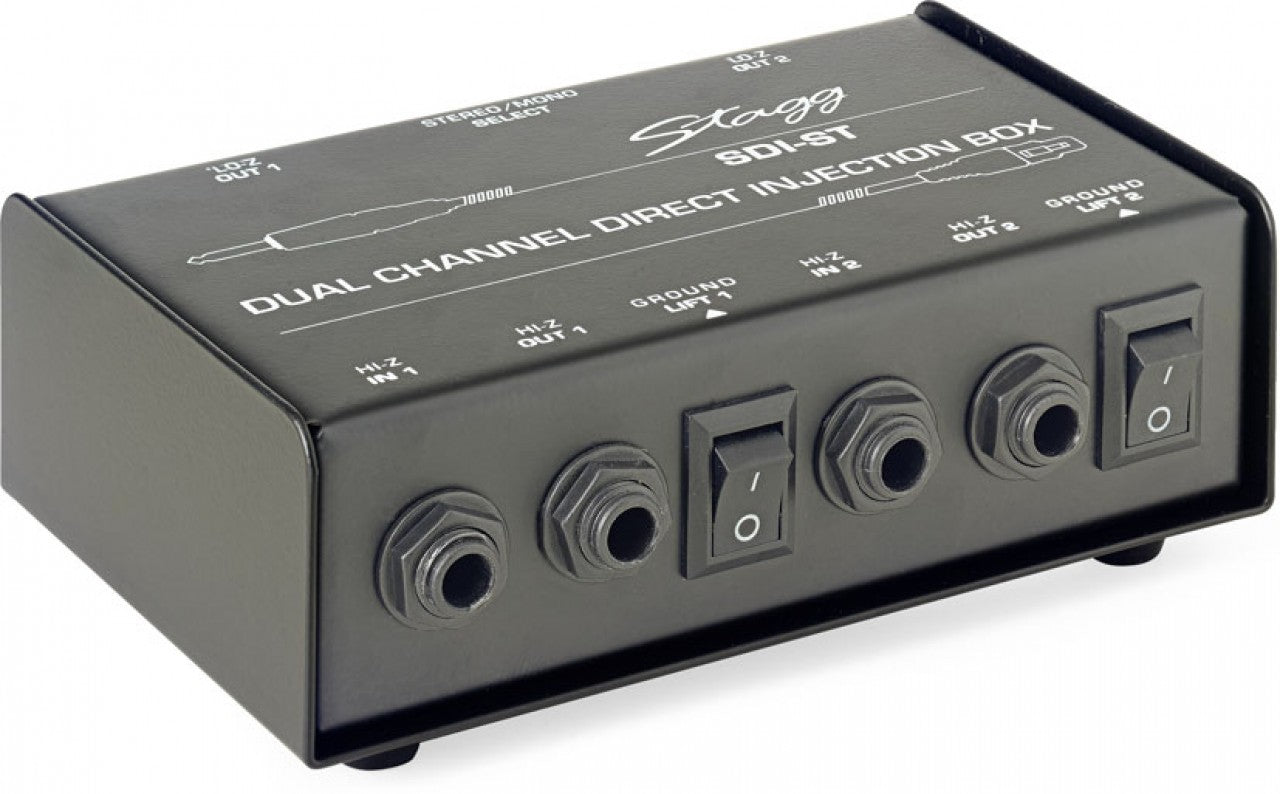 Stagg SDI-ST 2 Channel Passive DI Box - Fair Deal Music
