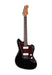 SQOE JM300 Offset-Style Electric Guitar with P90's in Black - Fair Deal Music