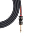 Samgool CC.Black Jack Instrument Cable, 6m (20ft.), Straight to Straight, Black Braided - Fair Deal Music