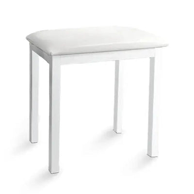 Compact Piano & Keyboard Bench in White - Fair Deal Music