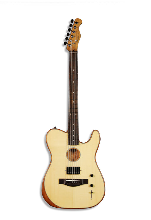 SQOE SEAE910 Thinline Electro Acoustic Guitar Natural - Fair Deal Music