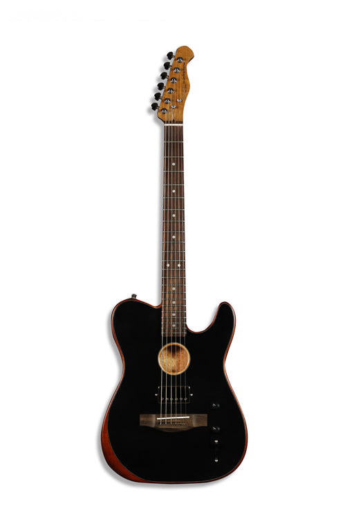 SQOE SEAE910 Thinline Electro Acoustic Guitar Black - Fair Deal Music