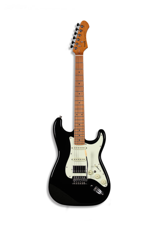 SQOE SEST600 S-Style Electric Guitar Black - Fair Deal Music