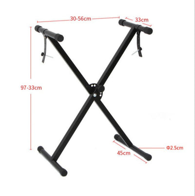 Single Keyboard X Stand with Removable Securing Straps - Fair Deal Music